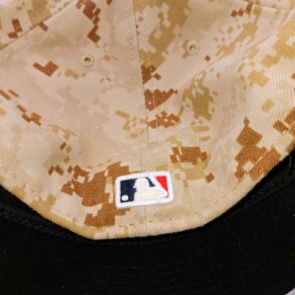 Atlanta Braves New Era 59FIFTY Fitted Hat 7 1/2 Desert Digital Camo MLB Cap - Picture 6 of 10
